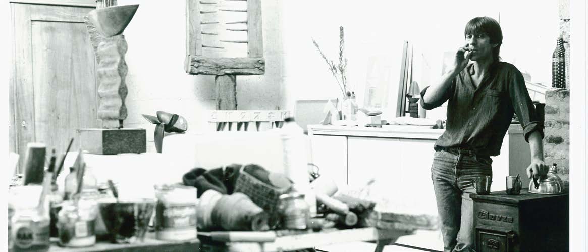 Hans Bartelet in zijn atelier