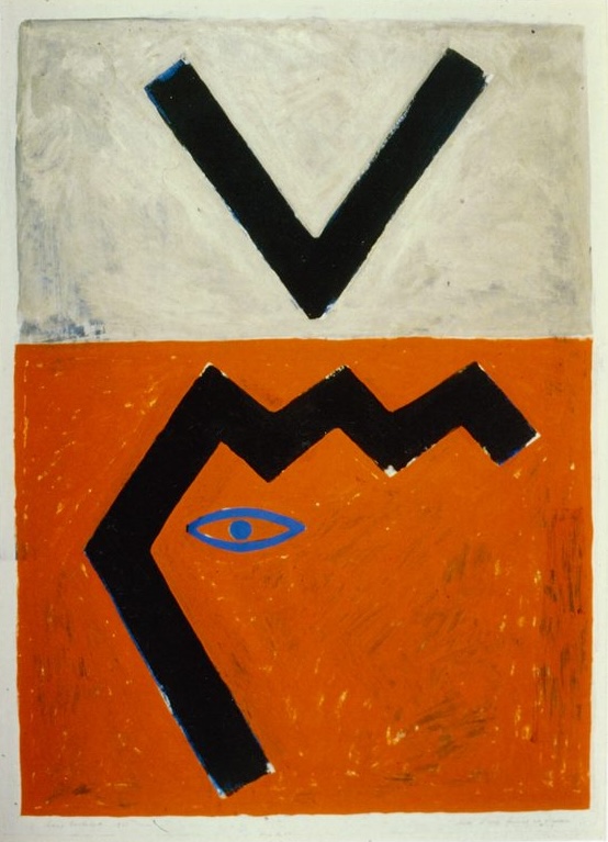 Tête d’une femme et oiseau, 1988